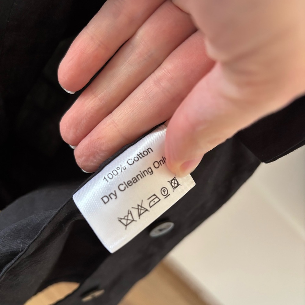 Room 502 Black Cotton Button Down Shirt - Picture 5 of 6